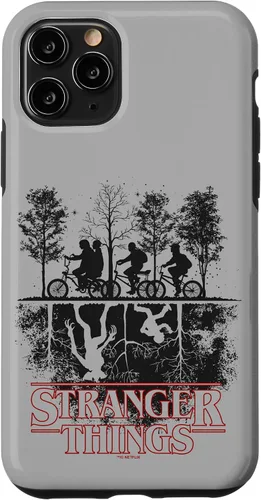 Vista 29 de Stranger Things Upside Down Hawkins Ride - Carcasa con logotipo para iPhone 17