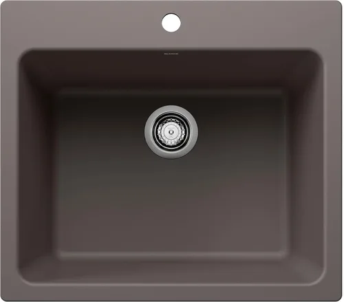 Vista 13 de BLANCO 401920 Liven Lavabo de lavandería, 25 pulgadas de largo x 22 pulgadas de ancho x 12 pulgadas de profundidad, antracita