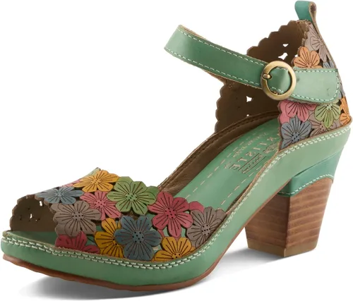 Vista 9 de Spring Step L'Artiste Zapato Avnia con correa al tobillo para mujer Negro Multi