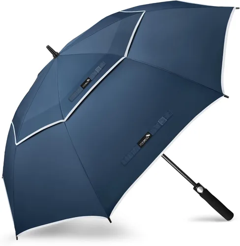 Vista 47 de ZOMAKE - Paraguas de golf a prueba de viento, extragrande, de gran tamaño, de doble dosel resistente para lluvia, juegos deportivos y carrito