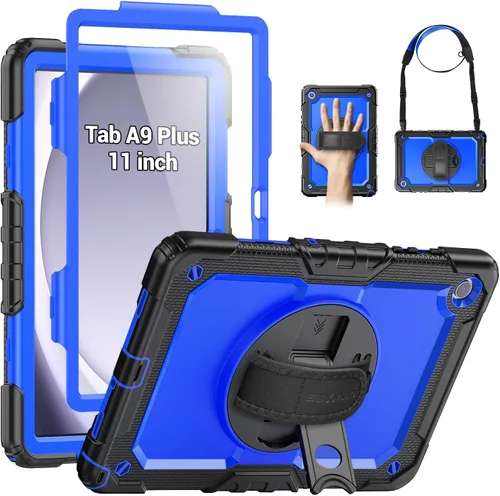 Vista 16 de SEYMAC Funda para Samsung Galaxy Tab A9+/ A9 Plus Funda de 11 pulgadas 2023 (SM-X210/X216/X218), de servicio pesado resistente a prueba de golpes