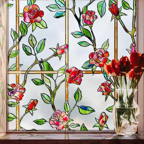 Vista 17 de Beautsaid - Película de privacidad para ventana (montañas, 16.9 x 39.4 pulgadas)