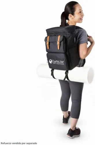 Vista 6 de EARTHLITE LMT Go-Pack – La mejor mochila de viaje para terapeuta de masaje, resistente al agua, puerto de carga USB, múltiples compartimentos