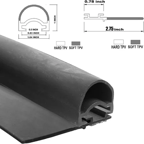 Vista 2 de Sello deslizante para caravana de repuesto 018-341 018-312-EKD D Seal 1 x 15/16 pulgadas x 35 pies, sello deslizante para limpiaparabrisas RV de 1/2