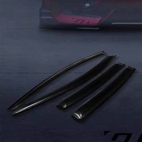 Vista 8 de R&L Racing 4 deflectores laterales de ventana de humo para sol/lluvia/viento compatibles con Chevy Malibu 2008-2012