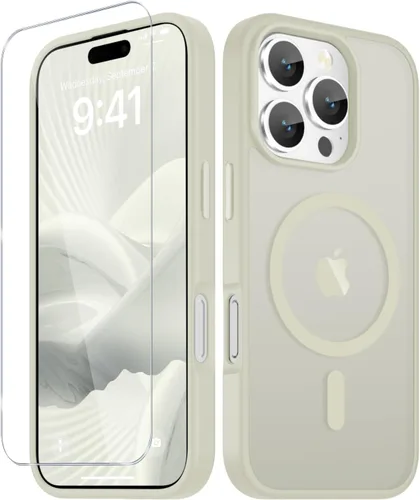 Vista 954 de Funda para Google Pixel 10 Pro XL, cubierta magnética mate, color negro Fit for MagSafe, Screen Protector included, Shockproof Military Grade