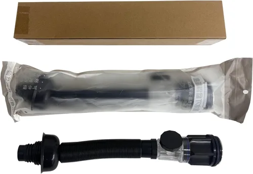 Vista 8 de Kit de drenaje de fregadero de baño con tubo P-Trap flexible y expandible antiolor, tubo de drenaje de fregadero de baño para agujero de 1-1/4