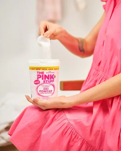 Vista 2 de The Pink Stuff Miracle - Removedor de manchas en polvo para ropa blanca, 35.2 onzas, 2