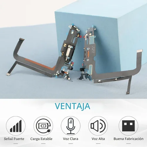 Vista 2 de Conector de muelle para iPhone 13 Pro Max Puerto de carga Flex Cable Reemplazo para iPhone 13 Pro Max Cargador USB Dock Board Conector