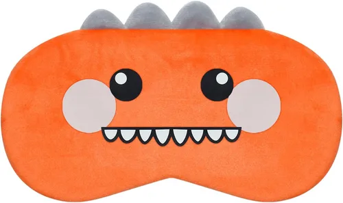 Vista 16 de Lindas máscaras para dormir con diseño de animales de dibujos animados, máscara de felpa para dormir y con los ojos vendados de viaje, divertida