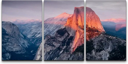 Vista 118 de wall26 Lienzo enmarcado para pared, juego de arte de fila de palmeras de California y cielo azul, naturaleza, vida silvestre, fotografía, realismo