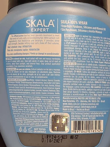 Vista 5 de SKALA Mais Cachos Hair Type 3ABC - Elimina el Anti Encrespamiento, Para Cabello Rizado - Crema de Tratamiento Acondicionador y Crema para Peinar 2