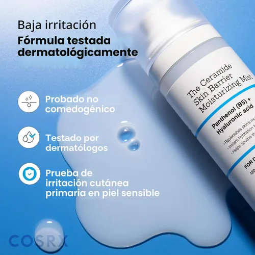 Vista 5 de COSRX Barrier Cream Face Mist - Tónico lechoso con ceramida y ácido hialurónico, spray facial hidratante y calmante para todo tipo de piel, 4.06