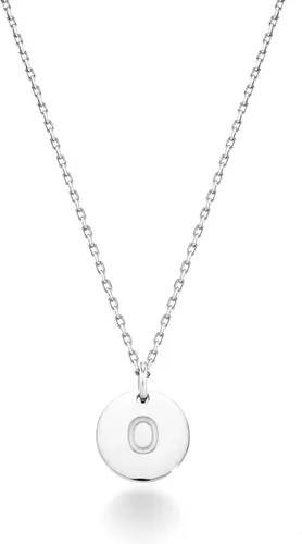 Vista 13 de Miabella Italian 925 Sterling Silver Initial Necklace Women Letter Pendant Plata esterlina