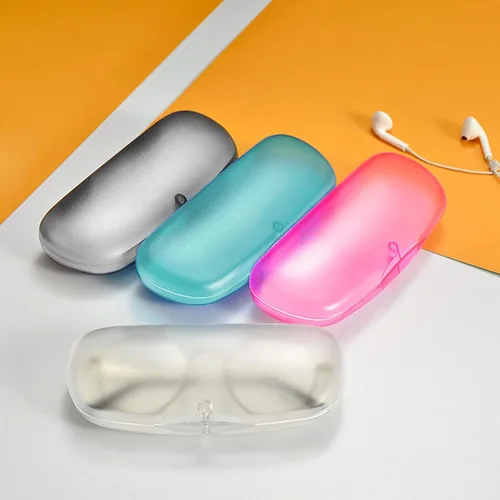 Vista 16 de 3 piezas de carcasa rígida para gafas translúcidas esmeriladas de plástico con cierre magnético