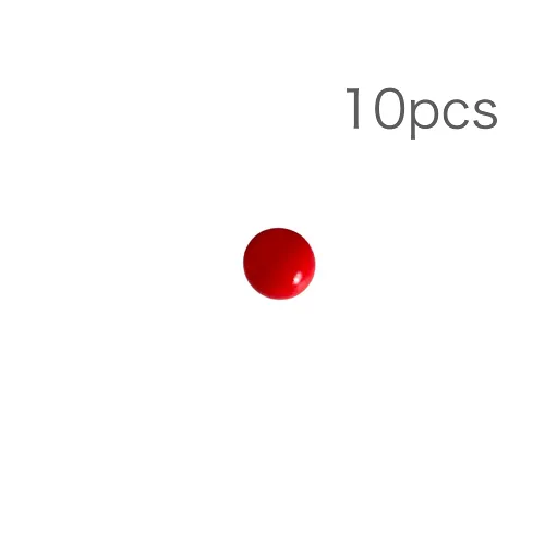 Vista 3 de 0.472 in 10pcs Delrin Polioximetileno (POM) Bolas de rodamiento de plástico sólido hechas a medida en rojo