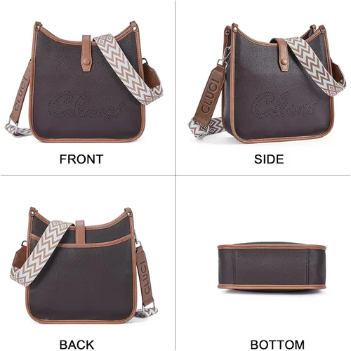 Vista 6 de CLUCI Crossbody Bags For Women Trendy Fashion Shoulder Bag Vegan Leather Purses For Women with Two Strap