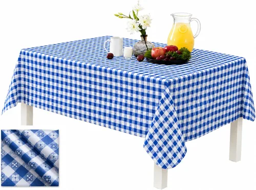 Vista 11 de Newbridge Mantel cuadrado de vinilo de 52 x 52 pulgadas con reverso de franela, a cuadros de taberna bistró, café a cuadros para interiores y Negro