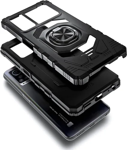 Vista 3 de NZND Funda para BLU G91 Max con protector de pantalla de vidrio templado (cobertura máxima), protección de cuerpo completo [grado militar], funda