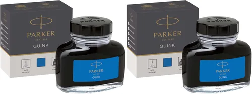 Vista 8 de Botella de tinta permanente Parker Quink de 2 fl oz, Azul azul