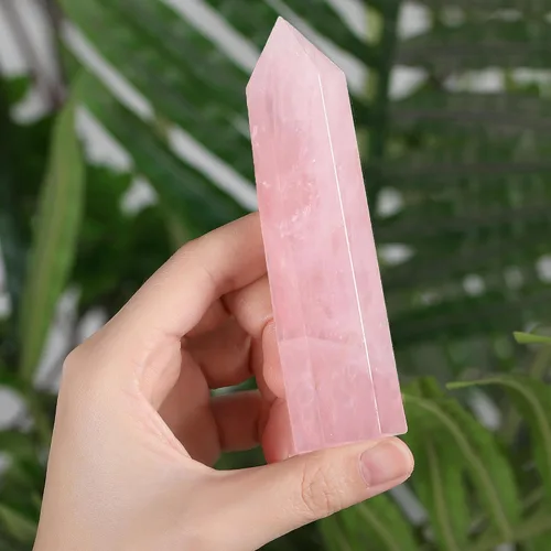 Vista 10 de ZHIYUXI Piedras preciosas de cristal de amatista de 3.7 a 4 pulgadas, cristales curativos y torre de cristal morada, varita de cristal puntiaguda