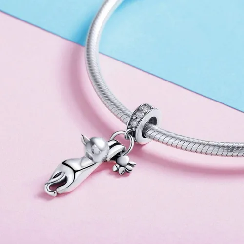 Vista 3 de Lindo dije colgante de gato apto para pandora, pulsera, collar, regalos para mujeres