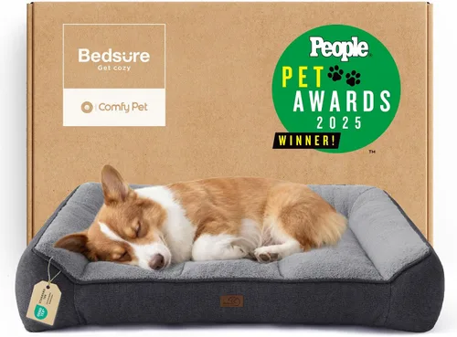 Vista 12 de Bedsure SupportMax® - Camas ortopédicas extra gruesas para perros de tamaño Negro