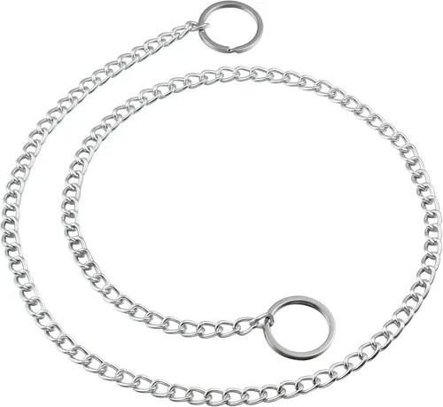Vista 2 de MILAKOO Gargantilla de cadena punk con colgante de anillo en forma de O, larga multicapa