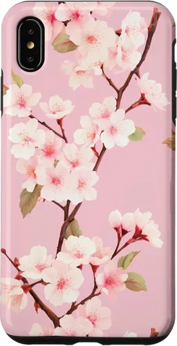 Vista 11 de Japanese Cherry Blossom Floral Flower Pattern Pastel Pink Case for iPhone 17