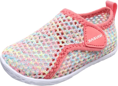 Vista 4 de JIASUQI Zapatos de agua para bebés, niños y niñas, para natación, piscina, playa, caminar, zapatos deportivos