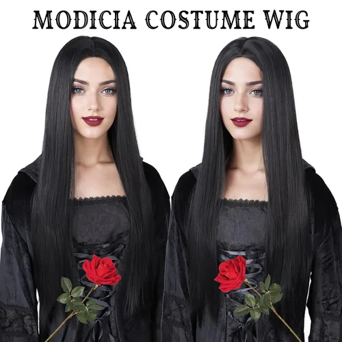 Vista 55 de Peluca de cosplay estilo Bob azul oscuro + horquilla de libélula + collar para fiesta, disfraz de Halloween, peluca de mujer