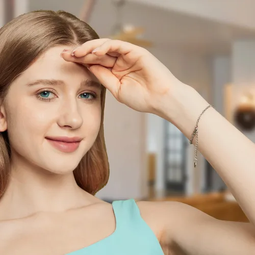 Vista 5 de Divoti Pulsera de identificación de alerta médica simple con cadena Rolo pre-grabada para mujer