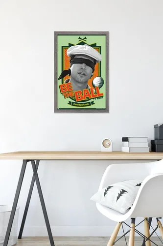 Vista 6 de Trends International Caddyshack - Póster de pared Be the Ball, 14.725 x 22.375 pulgadas, versión enmarcada de madera de granero