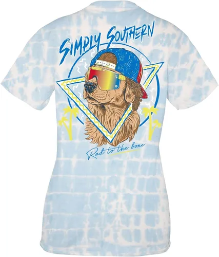 Vista 3 de Simply Southern Rad to The Bone Tie Dye - Camiseta de manga corta