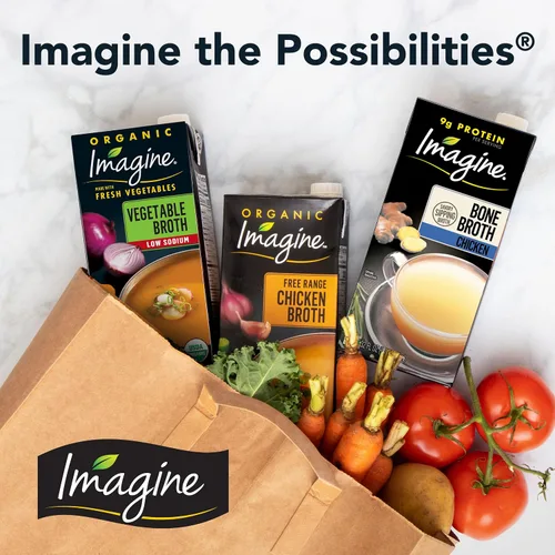 Vista 7 de Imagine Caldo de Vegetales Orgánico Bajo en Sodio Sin Pollo 32 oz