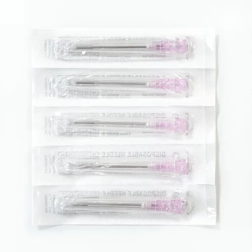 Vista 4 de 100 piezas 18 g 1 pulgada Aguja para Accesorios de Laboratorio Industrial, Medición y Relleno de Tintas Rellenar tintas, envueltas individualmente