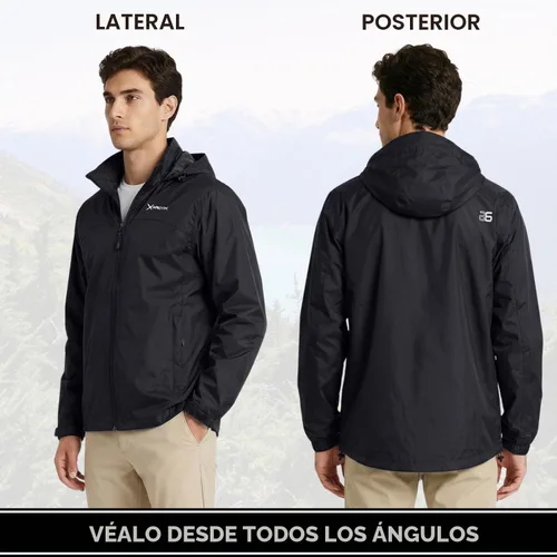 Vista 3 de Arctix Storm - Chaqueta impermeable para hombre Negro