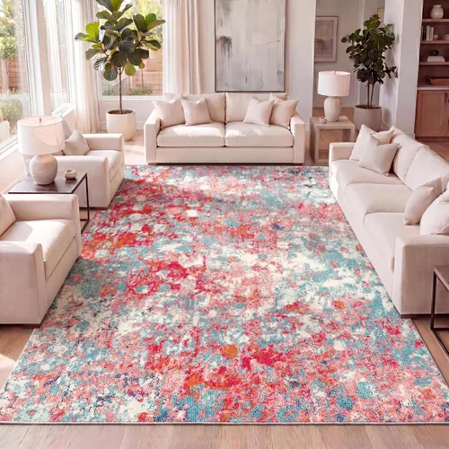 Vista 12 de Jonathan Y - Alfombra POP con estilo moderno y abstracto - CTP108B-28