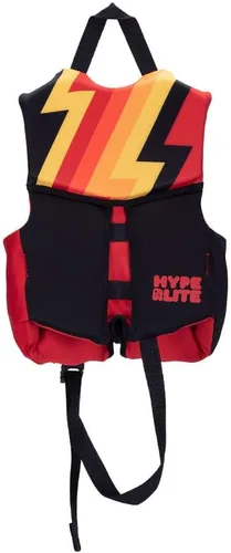Vista 2 de Hyperlite Indy CGA - Chaleco Wakeboard para niños, color negro/naranja (30-50 libras)