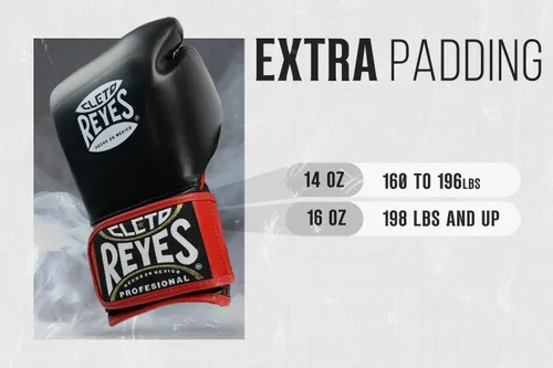 Vista 7 de CLETO REYES Guantes de boxeo profesionales con acolchado extra para entrenamiento, sparring y puñetazos para hombres y mujeres, MMA
