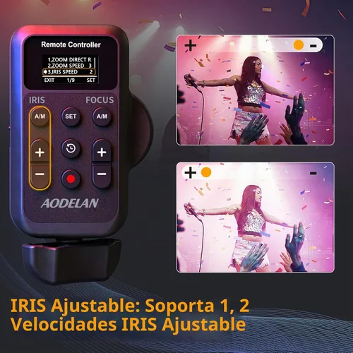 Vista 3 de Aodelan Videocámara inalámbrica Lanc Zoom Controller para Canon/para Sony