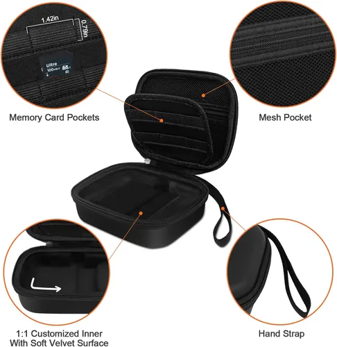 Vista 3 de BliFulde Carrying Case for RG353V/ RG353VS Handheld Game Console, Custom-Insert Handheld Emulator Retro Game Holder Organizer, Portable Game Player