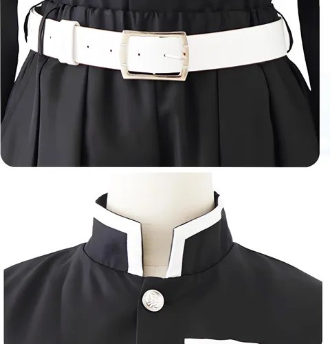 Vista 7 de Disfraz de cosplay de anime, kimono para niños y adultos, conjunto completo unisex, decoración de fiesta de Halloween y Navidad