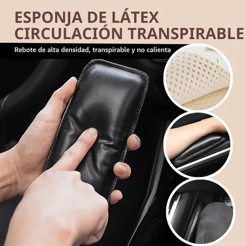 Vista 5 de 2 almohadillas de cojín de rodilla para consola central de automóvil, cojines de ajuste de pierna de rodilla, 7.0 x 3.1 pulgadas, impermeables