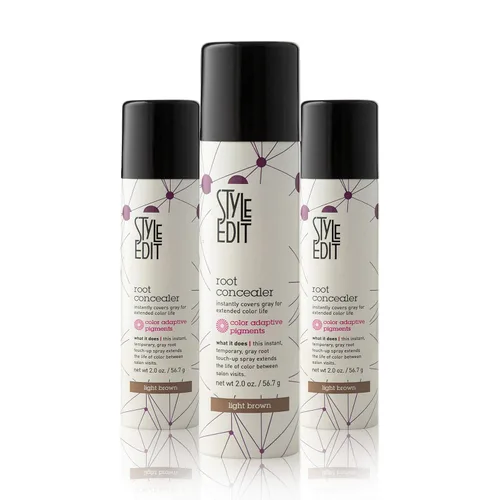 Vista 25 de Style Edit - Corrector de raíces, cubre instantáneamente canas y raíces, calidad de salón de belleza profesional