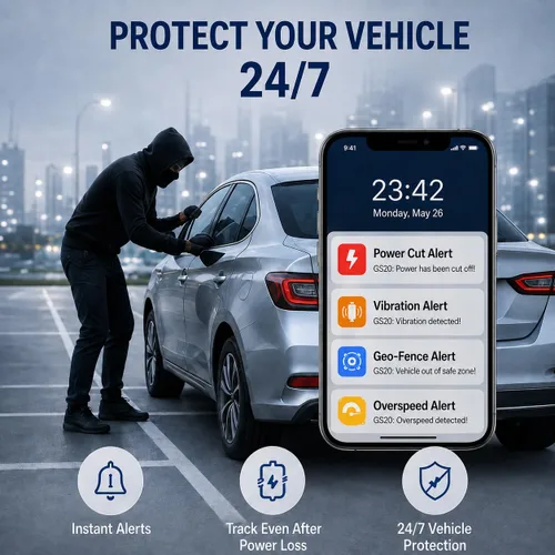 Vista 6 de Perseguidor atado con alambre de GPS para los vehículos, dispositivo