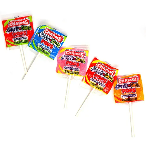 Vista 3 de Tootsie Roll Charms Sweet 'n Sour Pops, 48