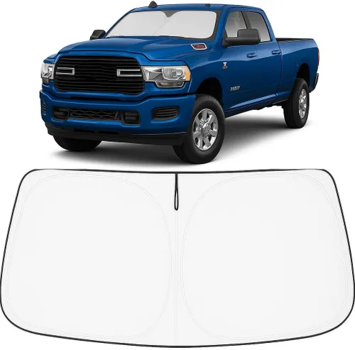 Vista 208 de Proadsy Parasol para parabrisas Rivian R1S 2022-2025 2026 de 4 capas plegable, protector de parasol frontal que bloquea los rayos UV, mantiene