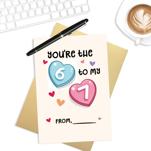 Vista 5 de 67 tarjetas divertidas de seis siete memes para novia, esposa, tarjeta del día de San Valentín para novio y esposo, 67 regalos para ella, regalo