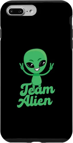 Vista 9 de iPhone 13 Pro para Alien Aliens Lovers Green Alien Meme Team Alien Skin Case